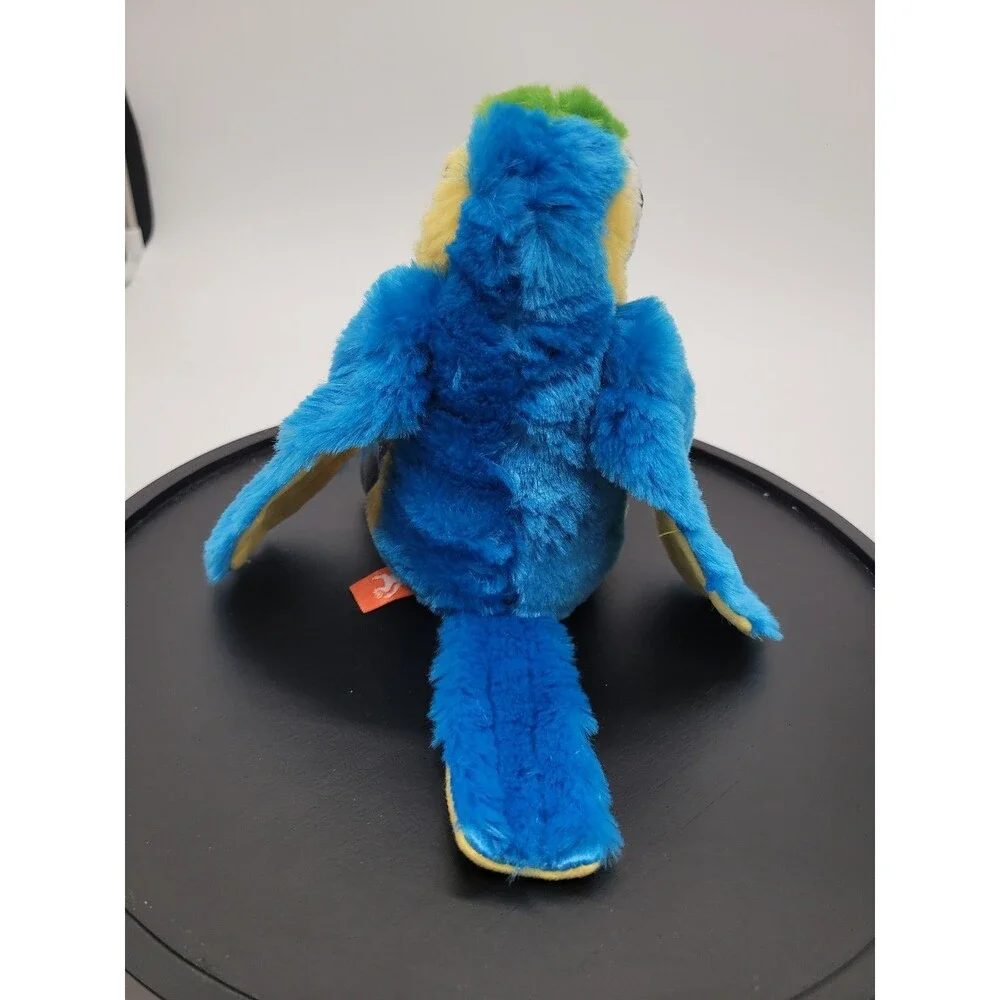 Wild Republic Parrot Macaw Plush Stuffed Animal Bird Blue Green Yellow 8